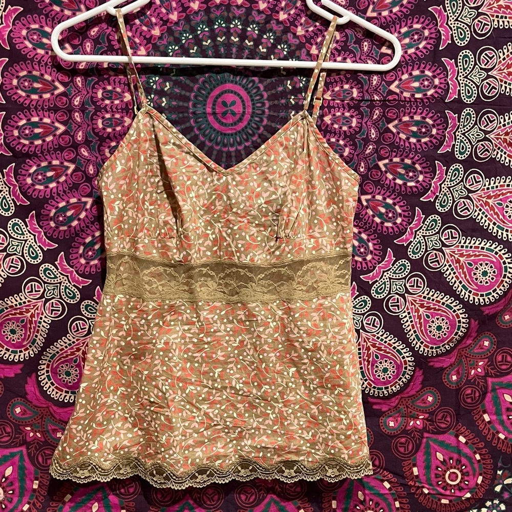floral pattern tank top